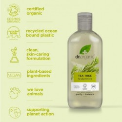 Dr Shampoo biologico all'albero del tè 265 ml