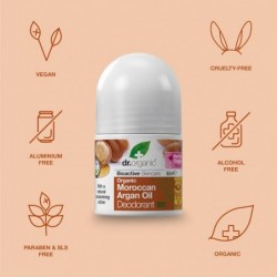 Dr Organic Deodorante all'Olio di Argan 50 ml