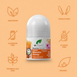 Dr Organic Deodorante al Miele di Manuka 50 ml