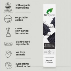 Dr Organic Charcoal Toothpaste 100 ml