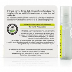 Dr Organic Stick Para Granos de Árbol de Té 8 ml