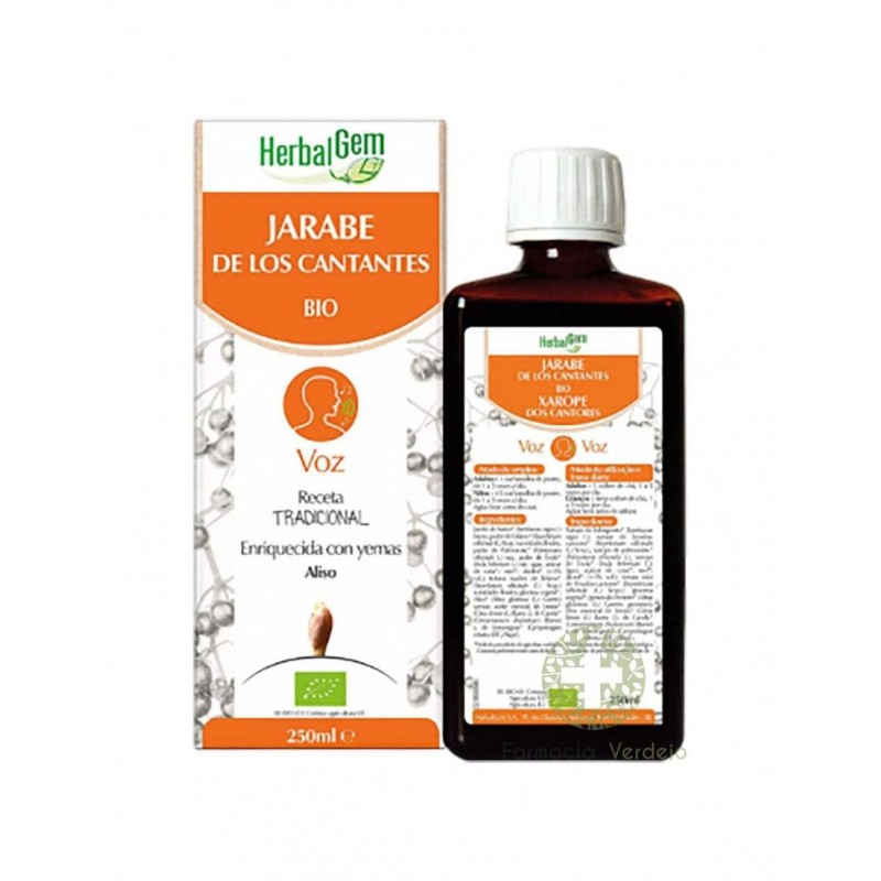 Herbalgem Bio Singers Syrup 250 ml Herbalgem Bio Singers Syrup 250 ml