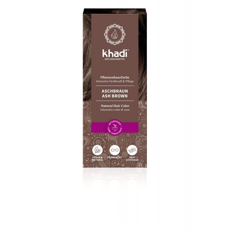 Khadi Colore Marrone Cenere alle Erbe 100 g