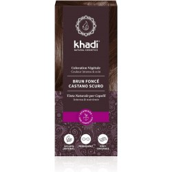 Khadi Herbal Cor Castanho Escuro 100 g