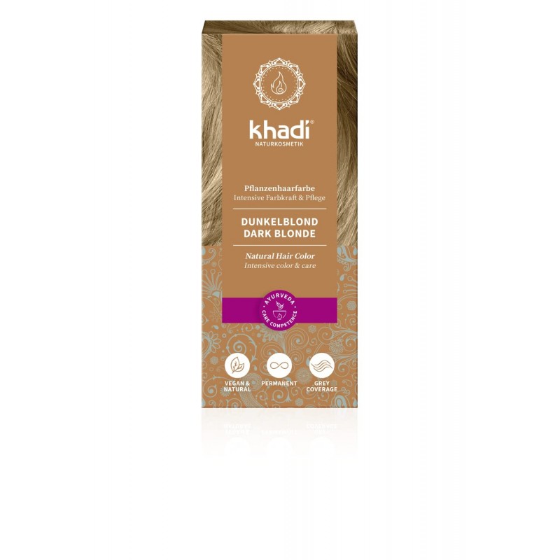 Khadi Pflanzenfarbe Dunkelblond/Asch 100 g