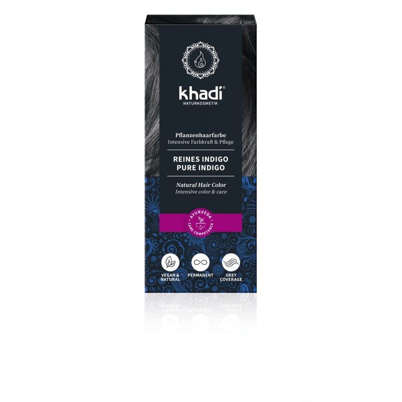 Khadi Indigo 100% Pure And Natural Khadi 100 g Khadi Indigo 100% Pure And Natural Khadi 100 g