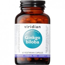 Viridian Ginkgo Biloba Ext. Folha Padronizada 60 Vcaps