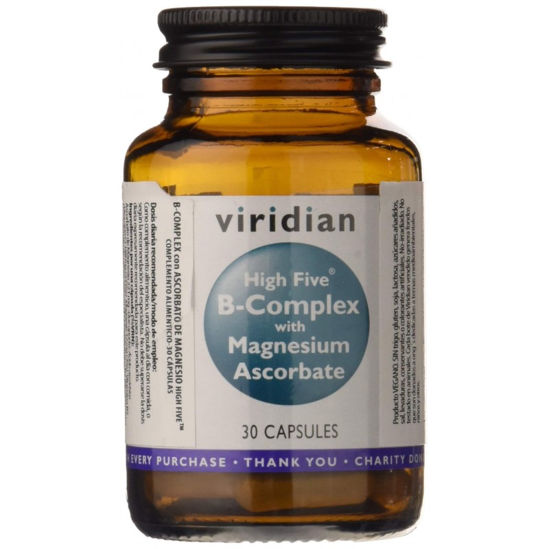 Viridian High Five B-Complex Con Ascorbato Mg 30 Vcaps