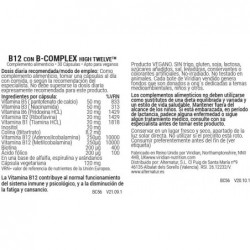Viridian High Twelve Vitamine B12 avec complexe B 30 Vcaps
