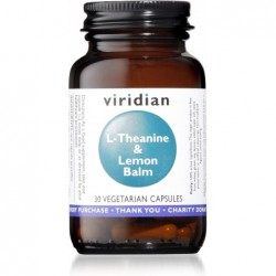 Viridian L-Theanin 200 mg und Zitronenmelisse 30 V-Kapseln