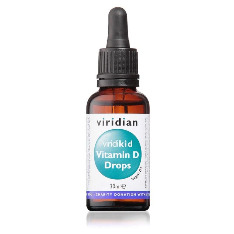 Viridian Viridikid Vitamine D3 Vegan 400 UI Gouttes 30 ml Viridian Viridikid Vitamine D3 Vegan 400 UI Gouttes 30 ml