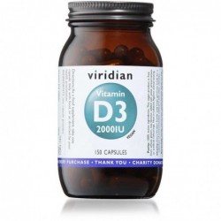 Viridian Vitamin D3 Vegan 2000 Iu 60 Vcaps