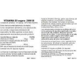 Viridian Vitamina D3 Vegan 2000 Iu 60 Vcaps