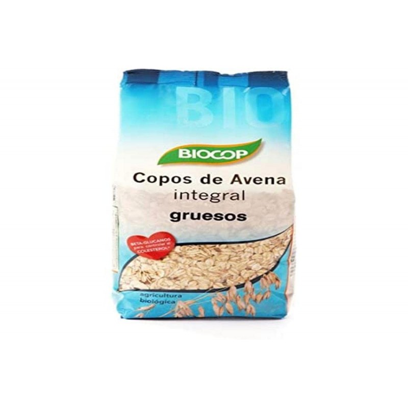 Copos de avena finos sin gluten Biocop 500g. en Biosano