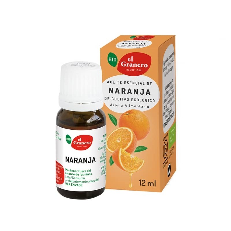 El Granero Integral Ätherisches Bio-Orangenöl 12 ml El Granero Integral Ätherisches Bio-Orangenöl 12 ml