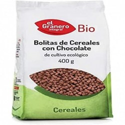 Bolas de Cereais Integrais El Granero com Choco Orgânico 400 Gr
