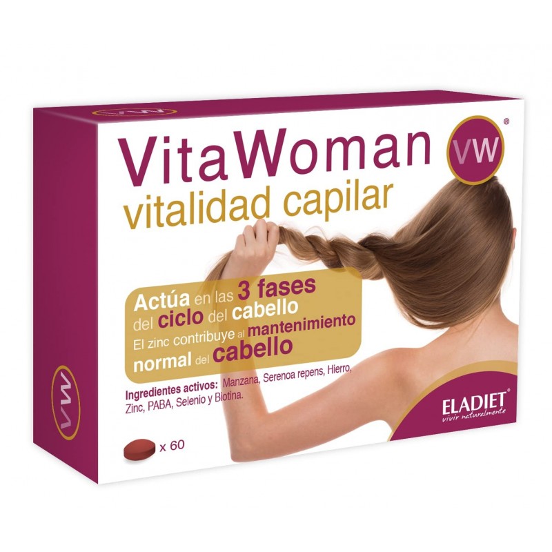 Eladiet Vitawoman Vitalidad Capilar 60 Comprimidos