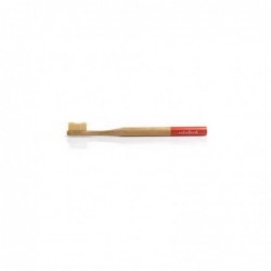 Naturbrush Brosse à Dents en Bambou Adulte Rouge