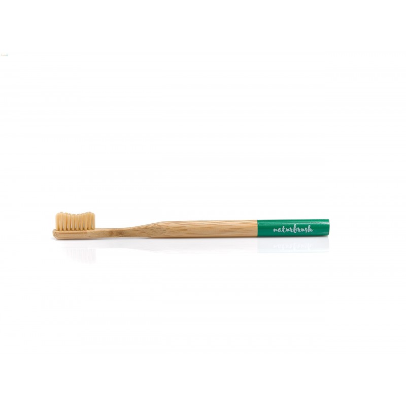 Spazzolino da denti in bambù per adulti Naturbrush verde