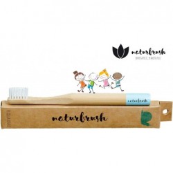 Naturbrush Brosse à Dents en Bambou Enfants/Comme Bleu