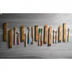 Naturbrush Brosse à dents en bambou pour enfants/comme rose