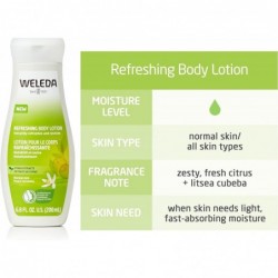 Weleda Cosmetics Lait Corps Hydratant Bio aux Agrumes 200 ml