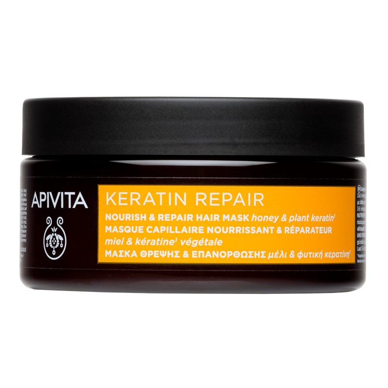 Apivita Nourishing and Repairing Keratin Repair Hair Mask 200ml【BUY ONLINE】