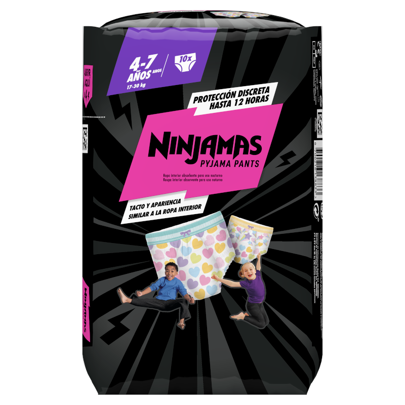 Dodot Ninjamas Carry Pack CorazónTalla 7 - 10 uds. 【ENVIO 24 horas】