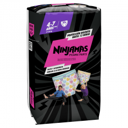 Dodot Ninjamas Carry Pack Heart misura 7 - 10 unità.