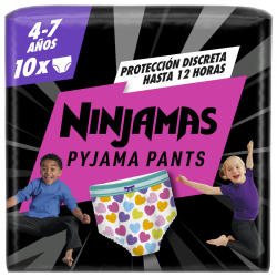 Dodot Ninjamas Carry Pack Corazón Talla 7 - 10 uds.
