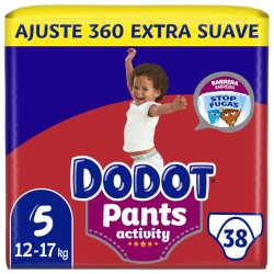 Dodot Pants Activity Extra Jumbo Pack Size 5 - 38 units.