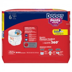 Dodot Pants Activity Extra Jumbo Pack Taille 6 - 35 unités.