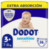 Dodot Sensitive Extra-Jumbo Pack Talla 3 - 56 uds.