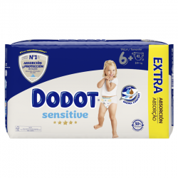 Dodot Sensitive Extra-Jumbo Pack Talla 6 - 41 uds. 【OFERTA ONLINE】