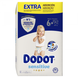 Dodot Sensitive Extra-Jumbo Confezione da 6 - 41 unità.