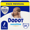 Dodot Sensitive Jumbo Pack Taille 1 - 84 unités.