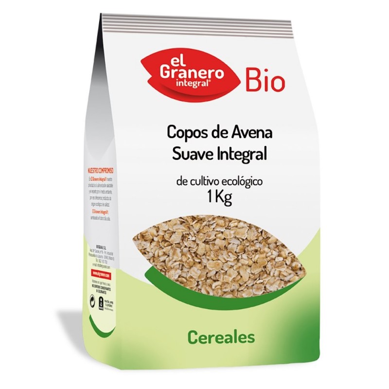 El Granero Integral Organic Soft Whole Oat Flakes 1 Kg
