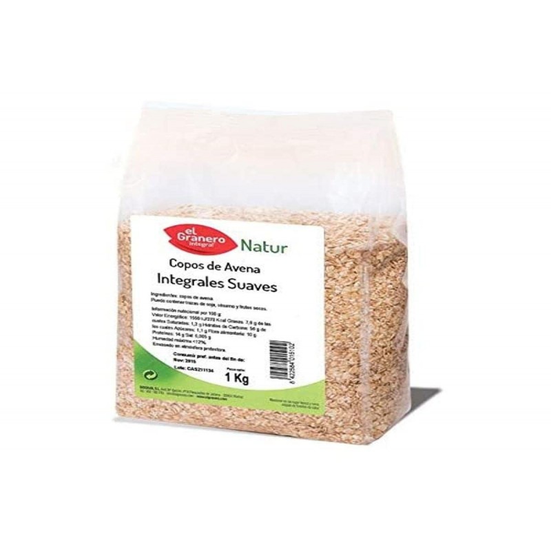 El Granero Integral Weiche Vollkornhaferflocken 1 kg El Granero Integral Weiche Vollkornhaferflocken 1 kg