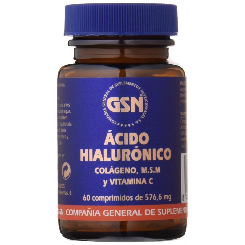Gsn Acide Hyaluronique 60 Comprimés Gsn Acide Hyaluronique 60 Comprimés