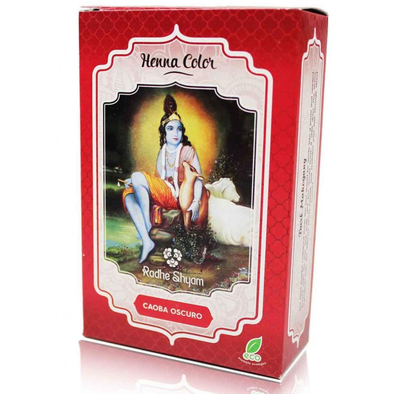 Radhe Shyam Spiritual Sky Henné Acajou Foncé Poudre de Radhe 100g Radhe Shyam Spiritual Sky Henné Acajou Foncé Poudre de Radhe 100g