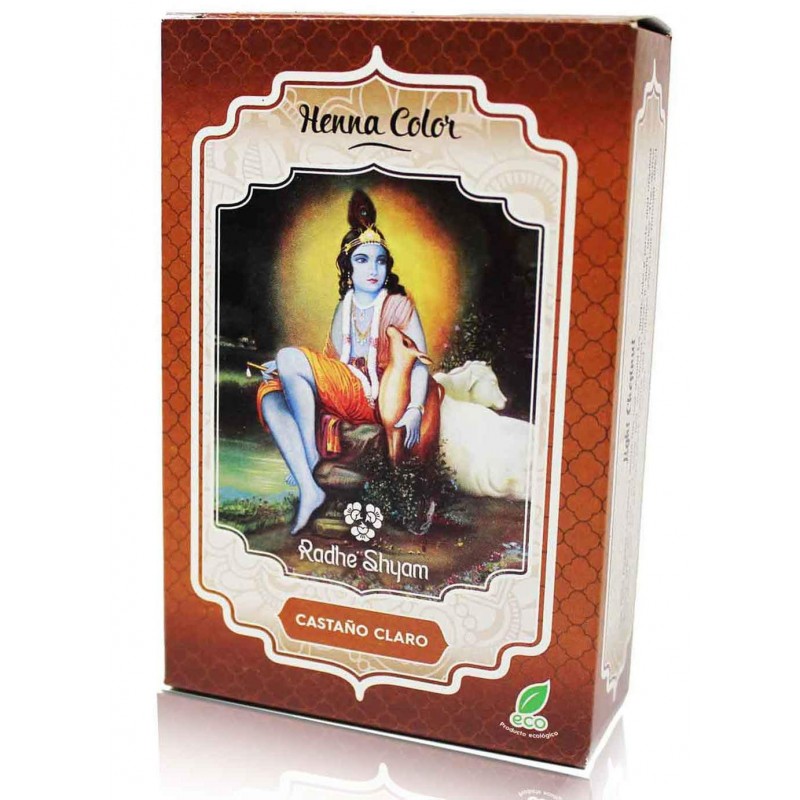 Radhe Shyam Spiritual Sky Henné Radhe polvere marrone chiaro 100 g
