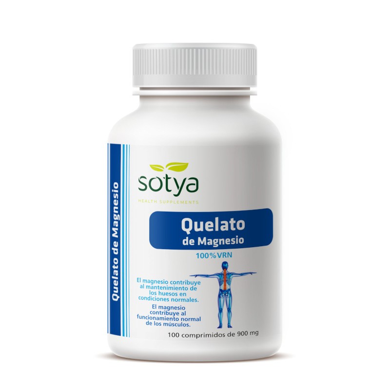 Sotya Chélate de Magnésium 600 mg 100 Comprimés Sotya Chélate de Magnésium 600 mg 100 Comprimés