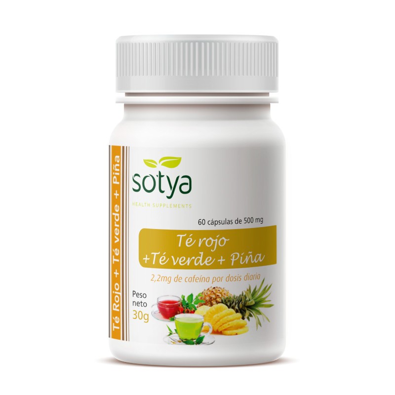 Sotya Green Tea Red Tea Pineapple 60 Capsules