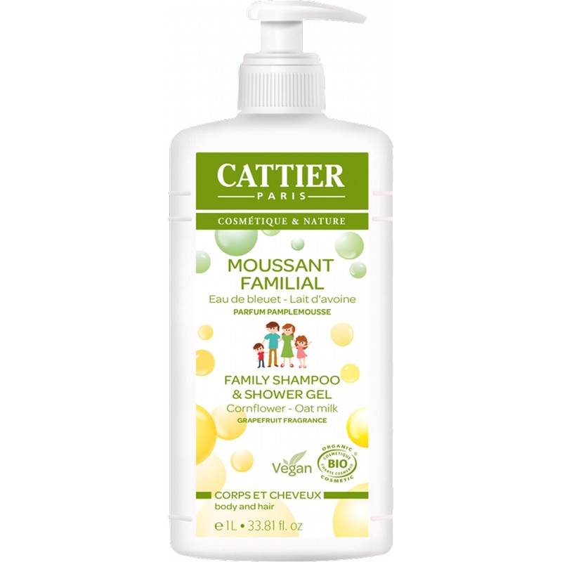 Cattier Shower Gel and Family Shampoo 1 L