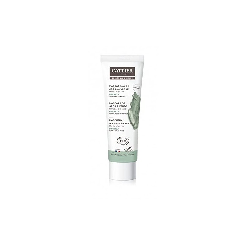 Cattier Green Clay Mask for Oily Skin 100 Ml