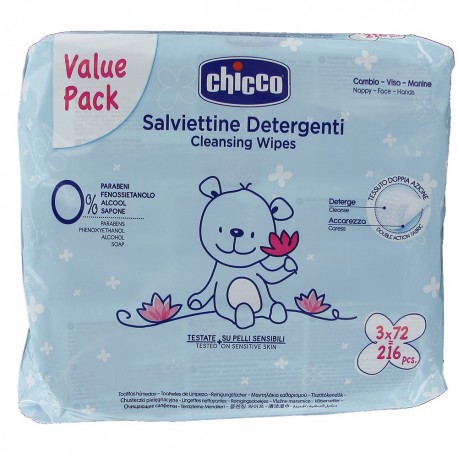 CHICCO Cleaning Wipes 3x72 Units