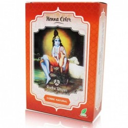 Radhe Shyam Spiritual Sky Henna Cobre Natural Polvo Radh 100 Gr