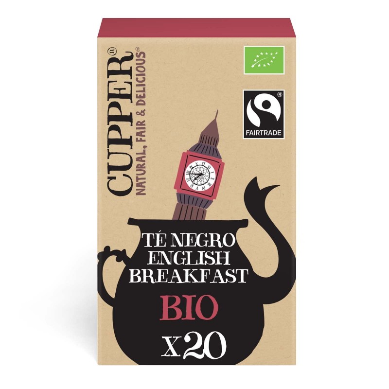 Cupper Classic Petit-Déjeuner Anglais Bio 20 Sachets Cupper Classic Petit-Déjeuner Anglais Bio 20 Sachets