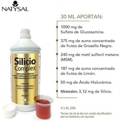 Complexo de Silício Natysal Com Glucosamina 1 Litro
