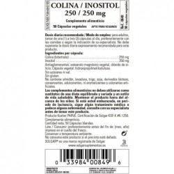 Solgar Colina/Inositol 250 Mg 50 Vcaps
